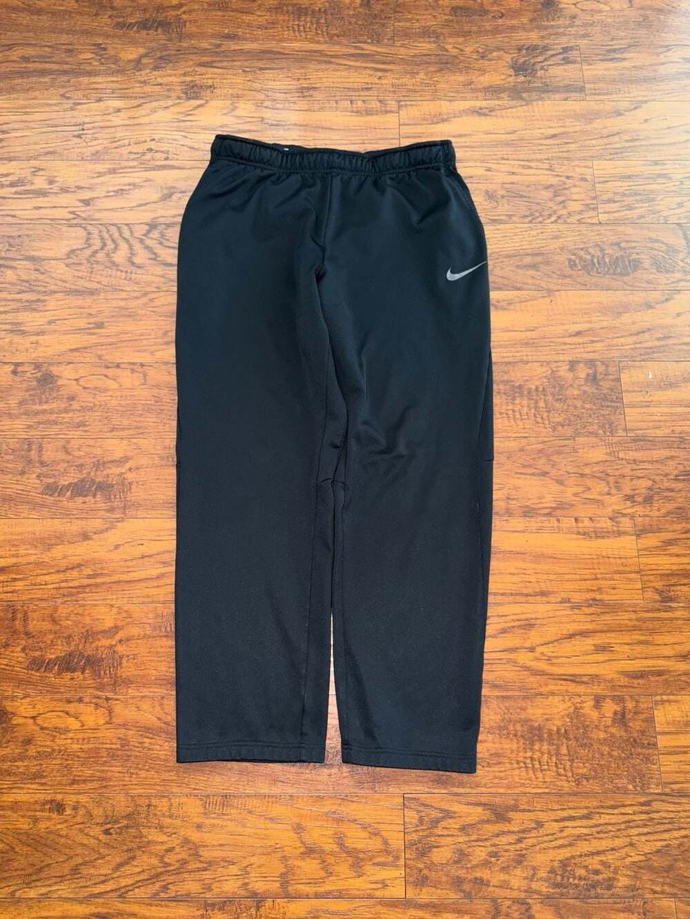Nike Dri-FIT Black Athletic Track Pants with Swoosh